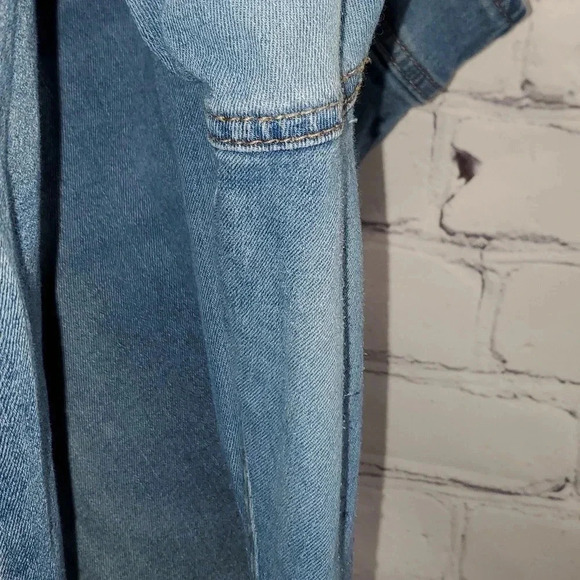 Tinseltown Jeans Boho Hippie Bootcut Stretchy Distressed Pull On Elastic Waist - Picture 9 of 12